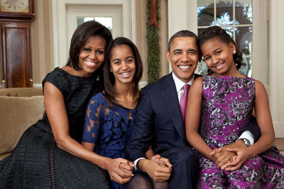 Мішель Обама з сім'єю